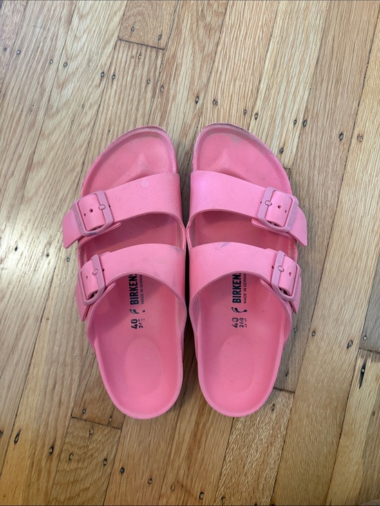 Birkenstock Shoes - Birkenstock Pink Eva Two-Buckle Sandals